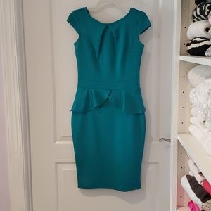 Brand new teal peplum dress